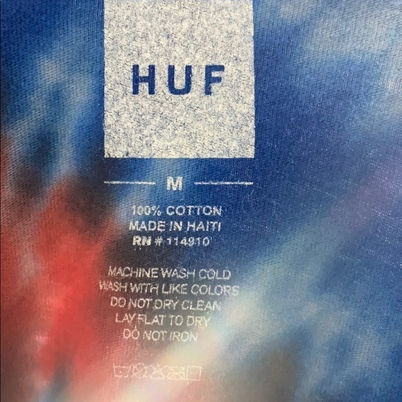 Mens Huf Tie Dye Tee - Picture 7 of 7